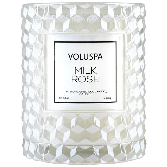 {Voluspa} Icon Cloche Candle :: Milk Rose