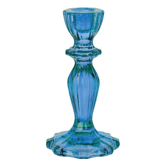 {Talking Tables} Glass Candlestick Holder :: Blue