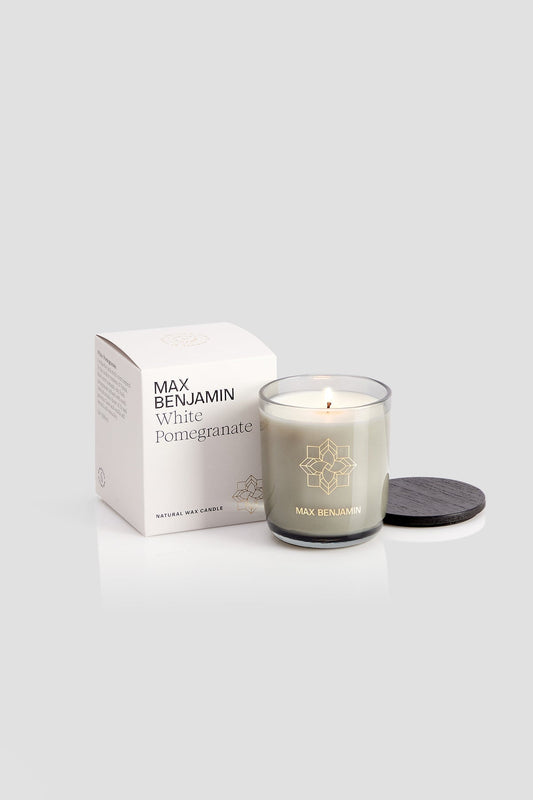 White Pomegranate Natural Wax Candle