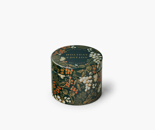 {Rifle Paper Co.} Scented Soy Wax Candle ::  Holiday Tin :: 3 oz.