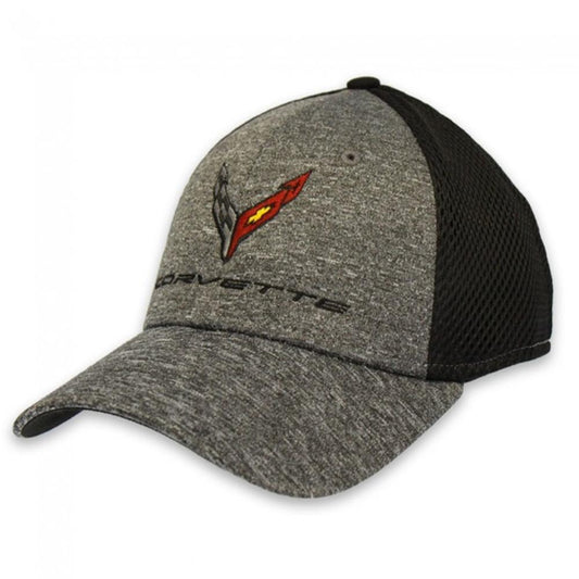 Corvette Next Generation New Era Stretch-Mesh Cap - Black/Shadow