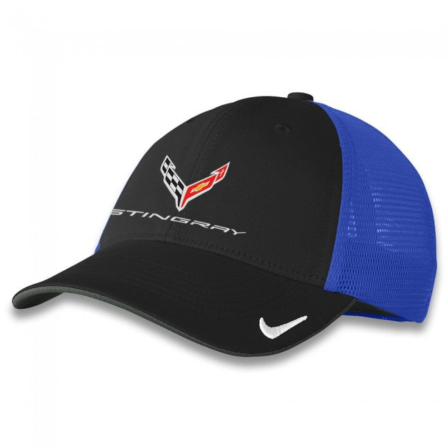 C8 Corvette Nike Fitted Cap : Black/Blue