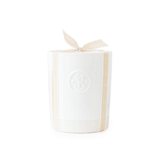 {Sugar Paper} Ceramic Candle :: Crisp White Linen
