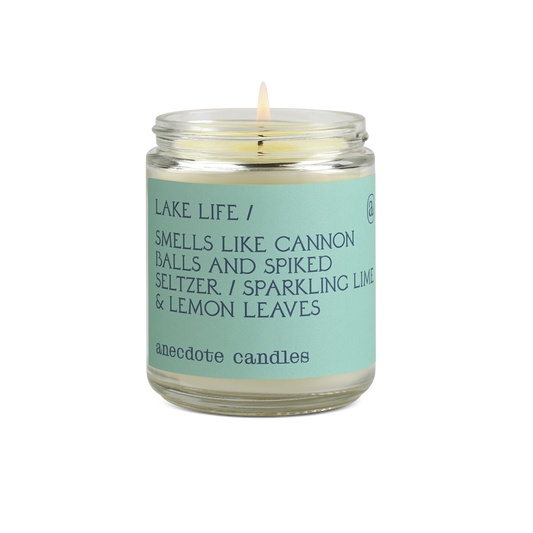{Anecdote Candles} Coconut Soy Wax Blend Candle :: Lake Life :: Sparkling Lime + Lemon Leaves
