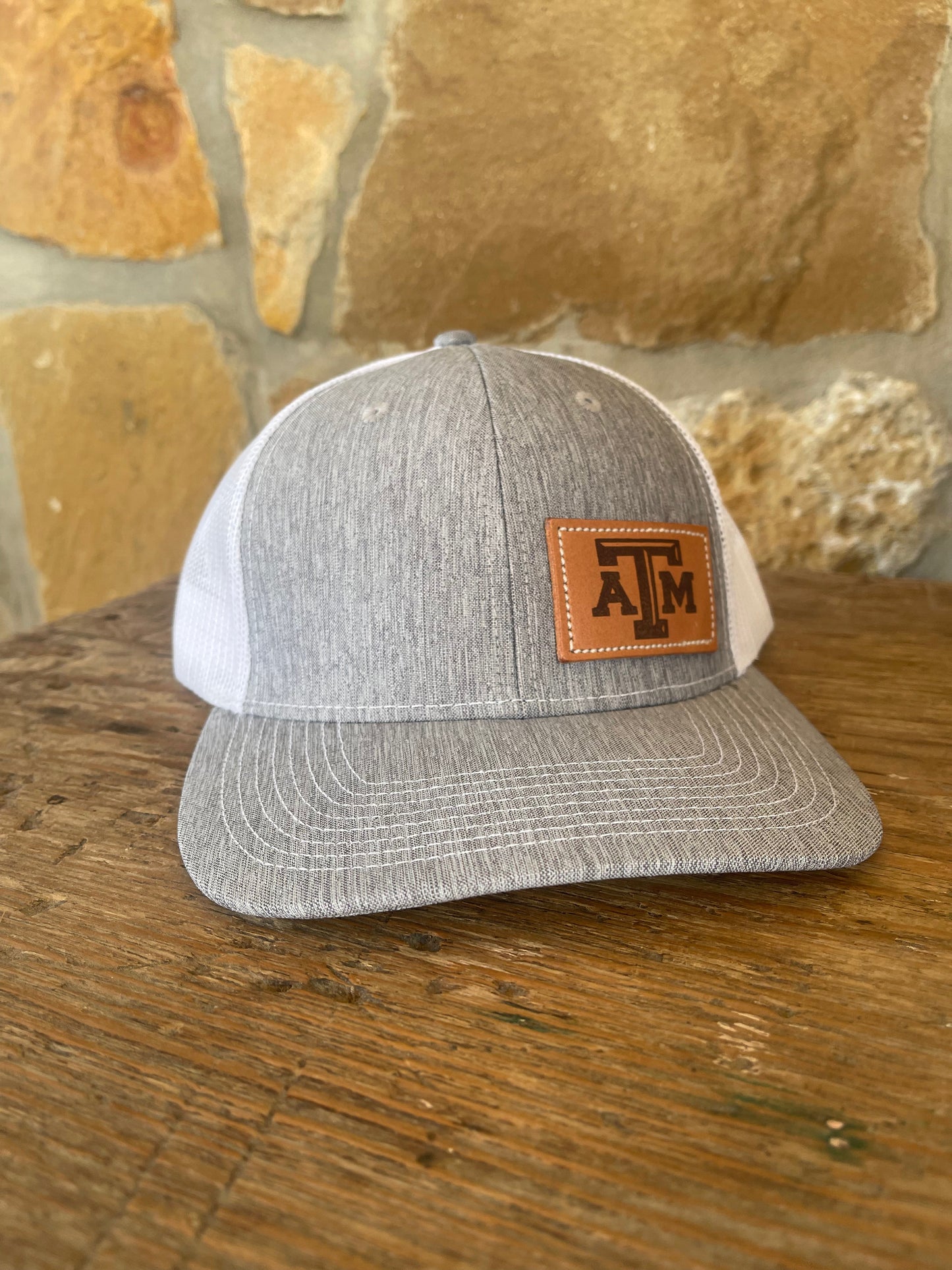 Texas A&M Leather Patch Cap