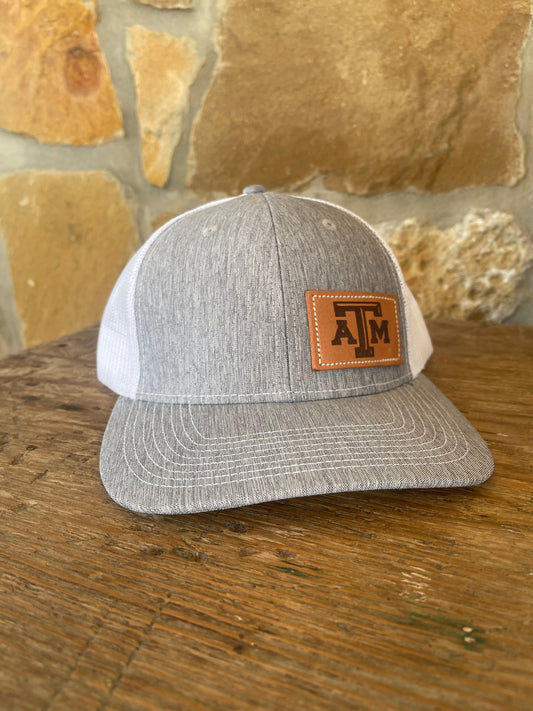 Texas A&M Leather Patch Cap