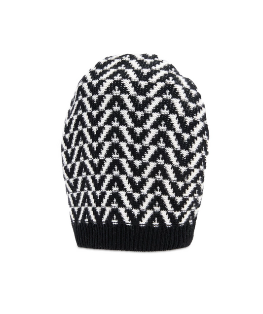 Valentino Garavani black Dogtooth Print Beanie Uk onesize