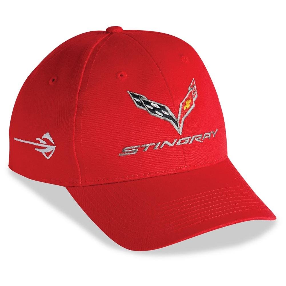 C7 Corvette Stingray - Chino Cap Embroidered : Red