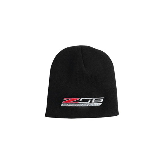C7 Corvette Z06 Knit Pullover Beanie : Black