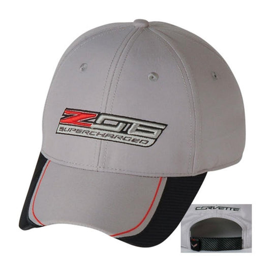 C7 Corvette Z06 Supercharged Pin Striped Cap/Hat : Khaki