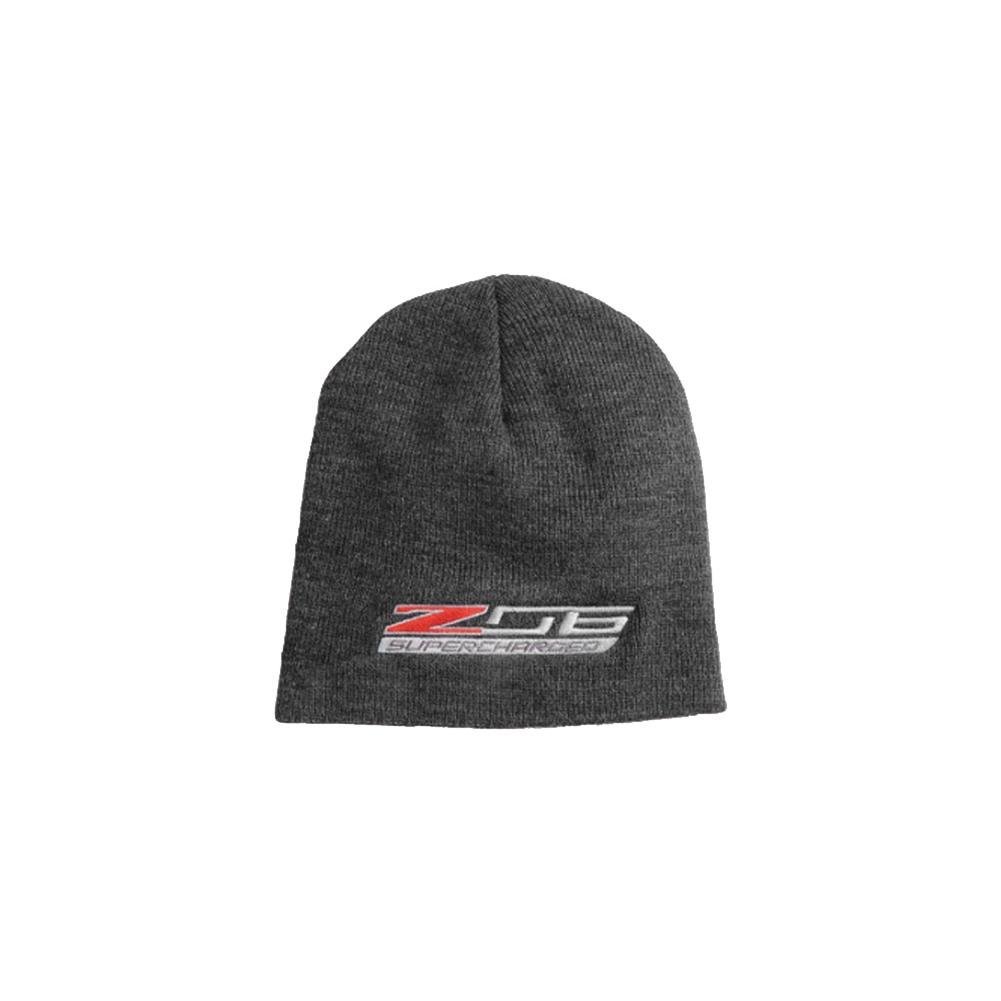 C7 Corvette Z06 Knit Pullover Beanie : Charcoal