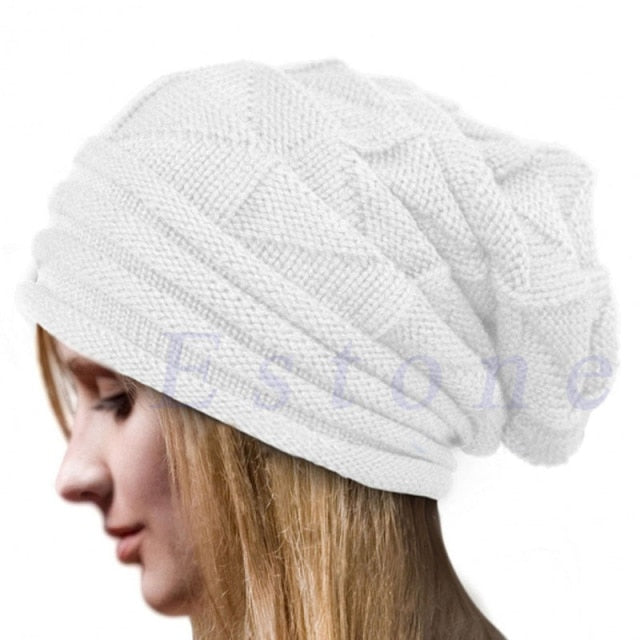 Winter Ski Slouchy Knitted Baggy Beanie