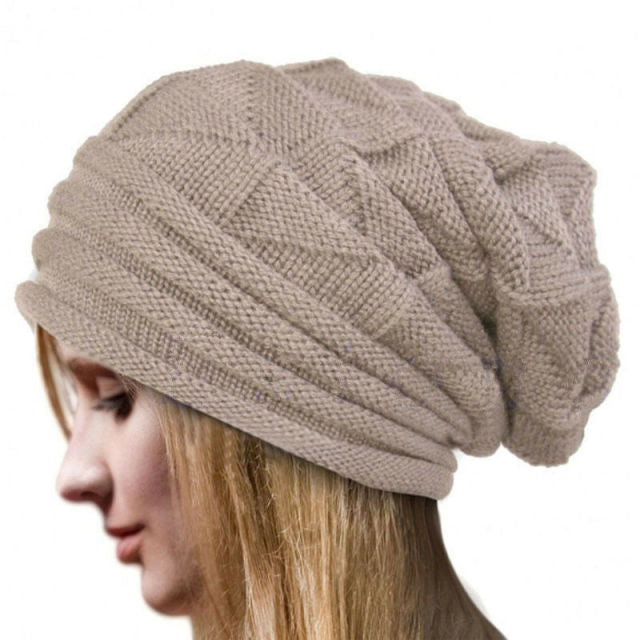 Winter Ski Slouchy Knitted Baggy Beanie