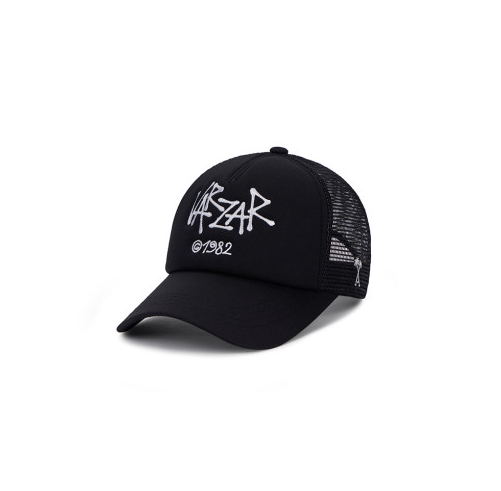 VARZAR Mesh Cap Palm Tree Logo Mesh Cap Black EmpressKorea