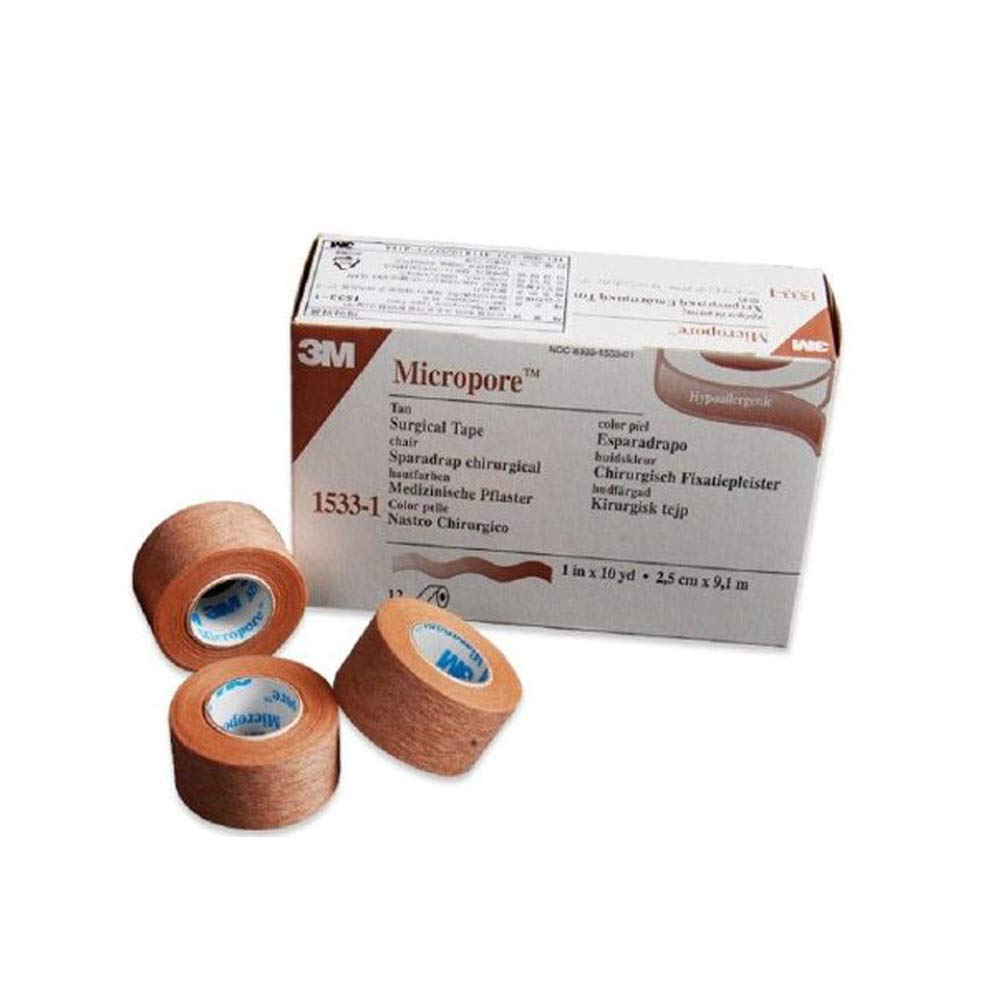 3M 1533-1 Medical Tape, Case of 120 70338917