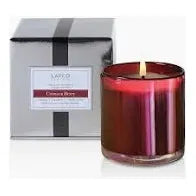 Crimson Berry Hand Blown Vessel USA Candle