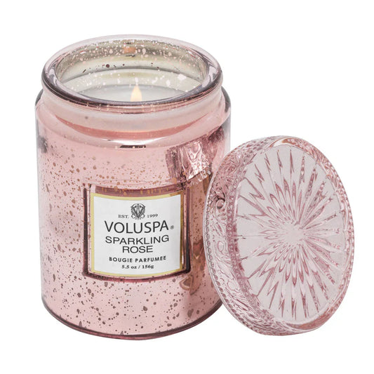 Sparkling Rose Small Jar Candle 5.5oz