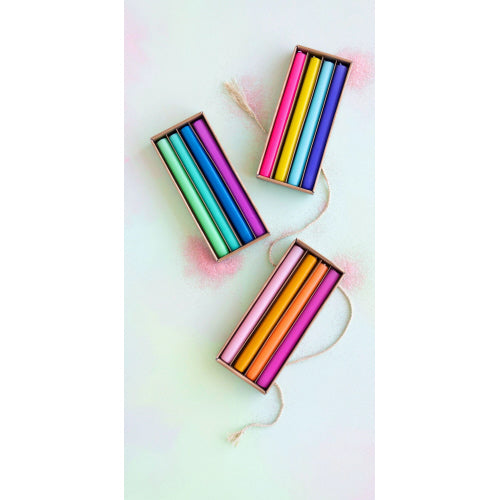 {One Hundred 80 Degrees} Rainbow Taper Candles :: Box of 4