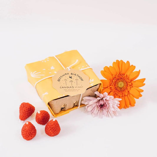 Happy Organics: Strawberry Birthday Candles