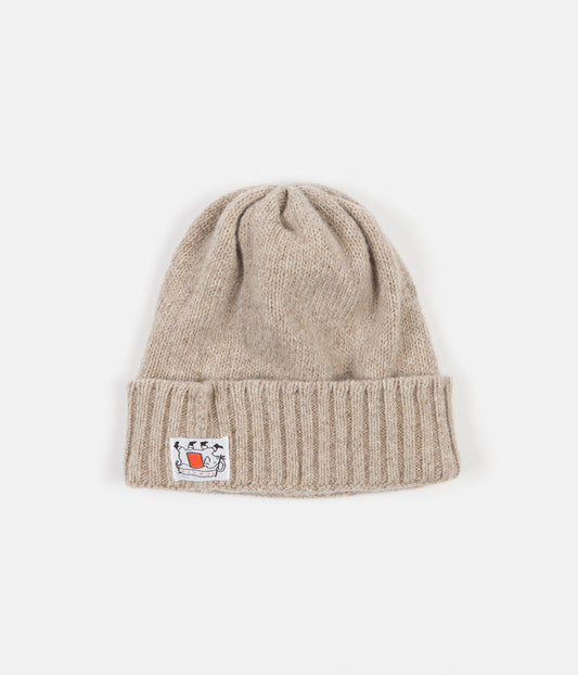 Tender Type 827 Drawn Knitted Hat - Rinsed Natural Jute
