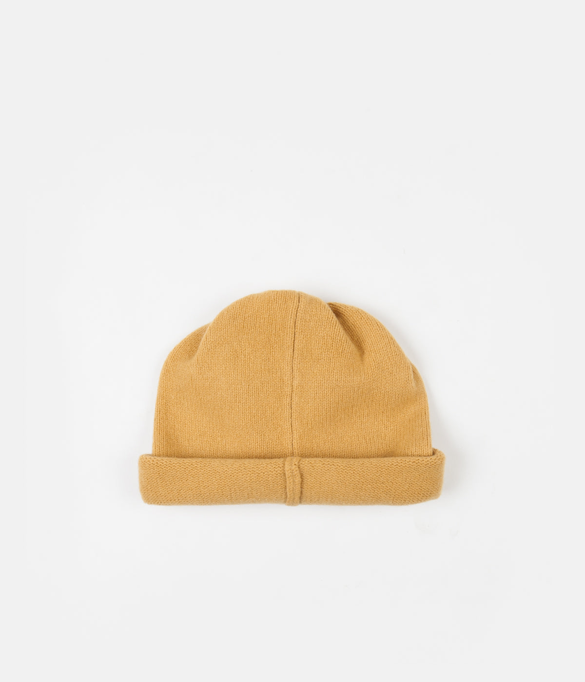 Tender Type 837 Large Drawn Knitted Hat - Gold Cold Felted Lambswool