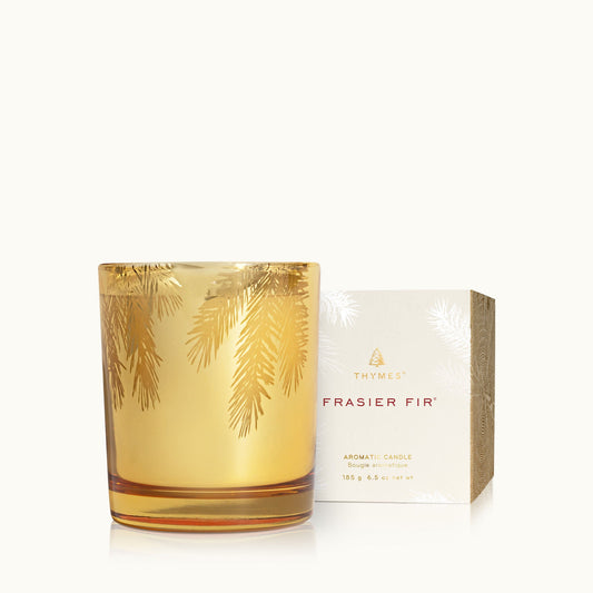 {Thymes} Frasier Fir Aromatic Candle :: Gilded Gold Poured