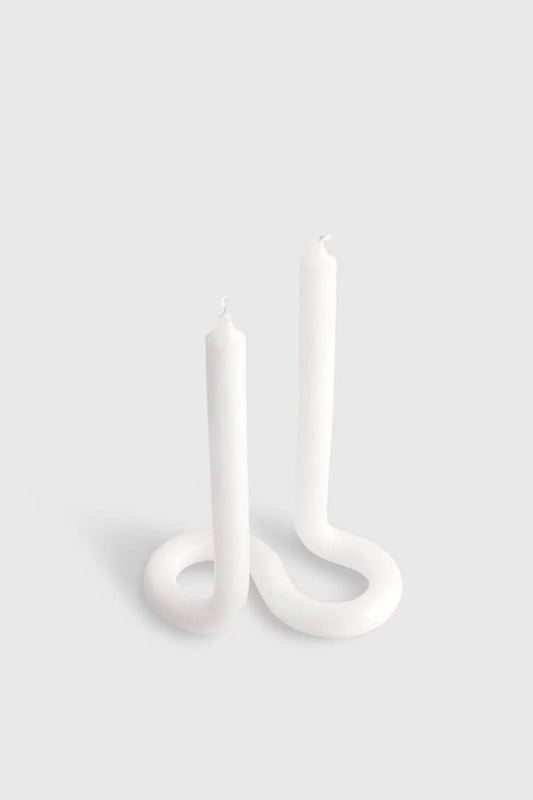 Twist White Candle