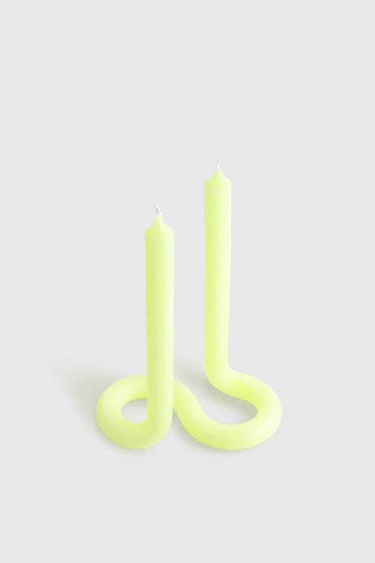 Twist Yellow Candle