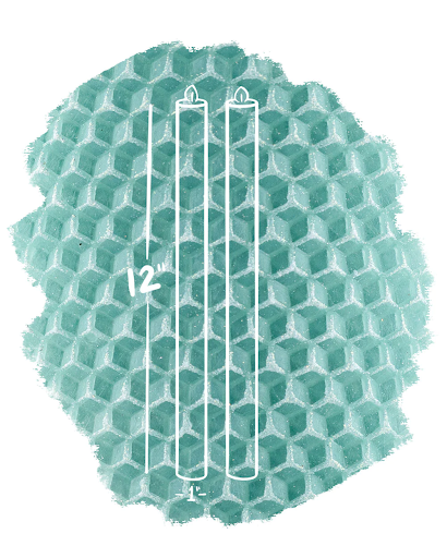 12" Pair of Tapers - La Mer