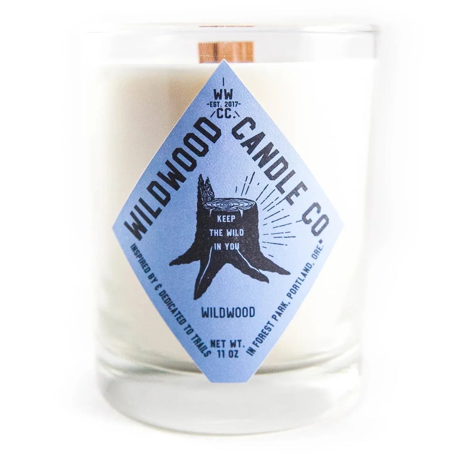 Wildwood Candle Co. Wildwood Candle, Full Size, 11 oz & Travel Size, 4oz.