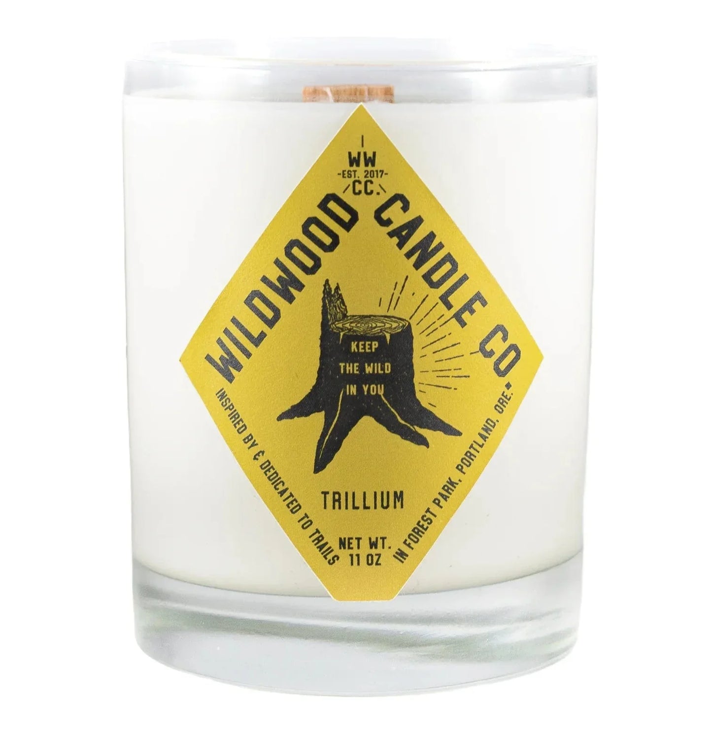 Wildwood Candle Co. Wildwood Candle, Full Size, 11 oz & Travel Size, 4oz.
